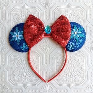 Handmade Christmas Sequin Headband Ears